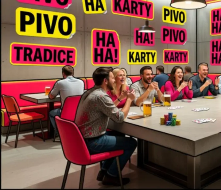 Soukromý večer u stolů v restauraci Brnoriva se společenskými hrami